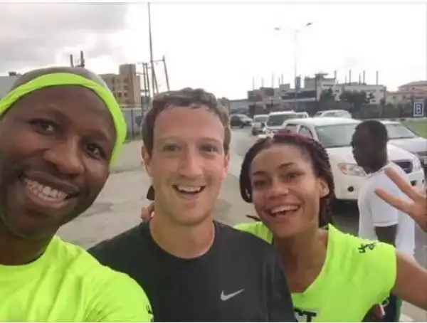 Photo Of Mark Zuckerberg Jogging On 3rd Mainland Bridge, Lagos